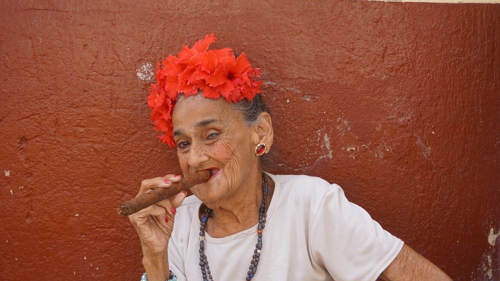 havana cigar, cigar, woman smoking, smoking woman, cigars, havana cuba, cuba, cuban, cuban cigar, old woman, 