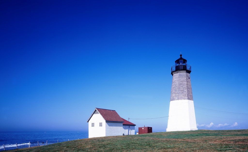 lighthouse, island, coast, coastal life, blue sky, us state, state, states, east, the east, eastern coast, 